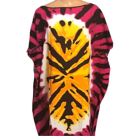 Ethnic Print Kaftan Maxi Dress - Picture 2 of 11